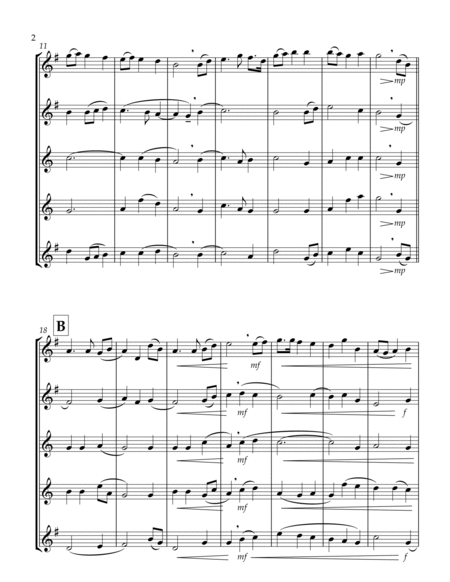 O God, Beyond All Praising (Thaxted) (Bb) (Saxophone Quintet - 2 Alto, 2 Tenor, 1 Bari) (Alto lead) image number null