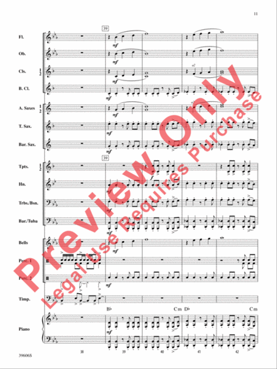 Call to the Heroes Concert Band scores gallery preview page 12