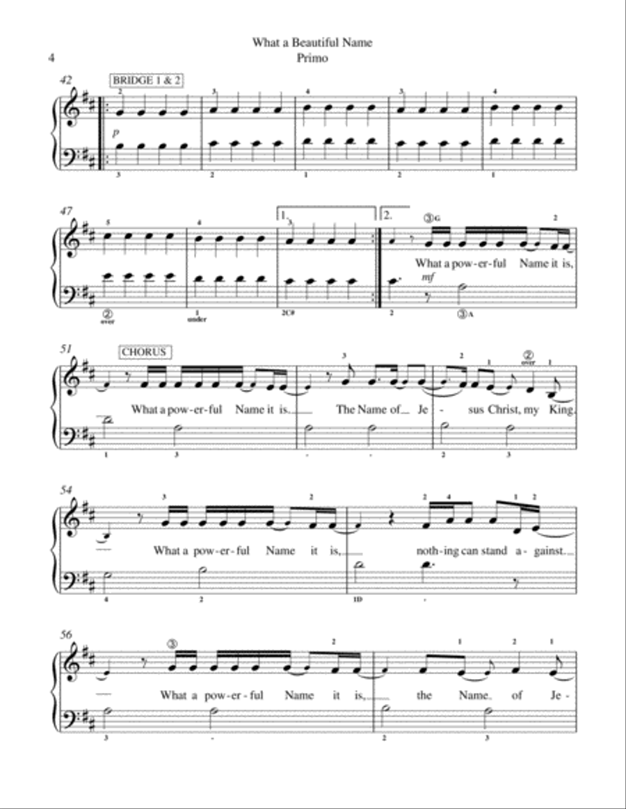 What A Beautiful Name Voice scores gallery preview page 5