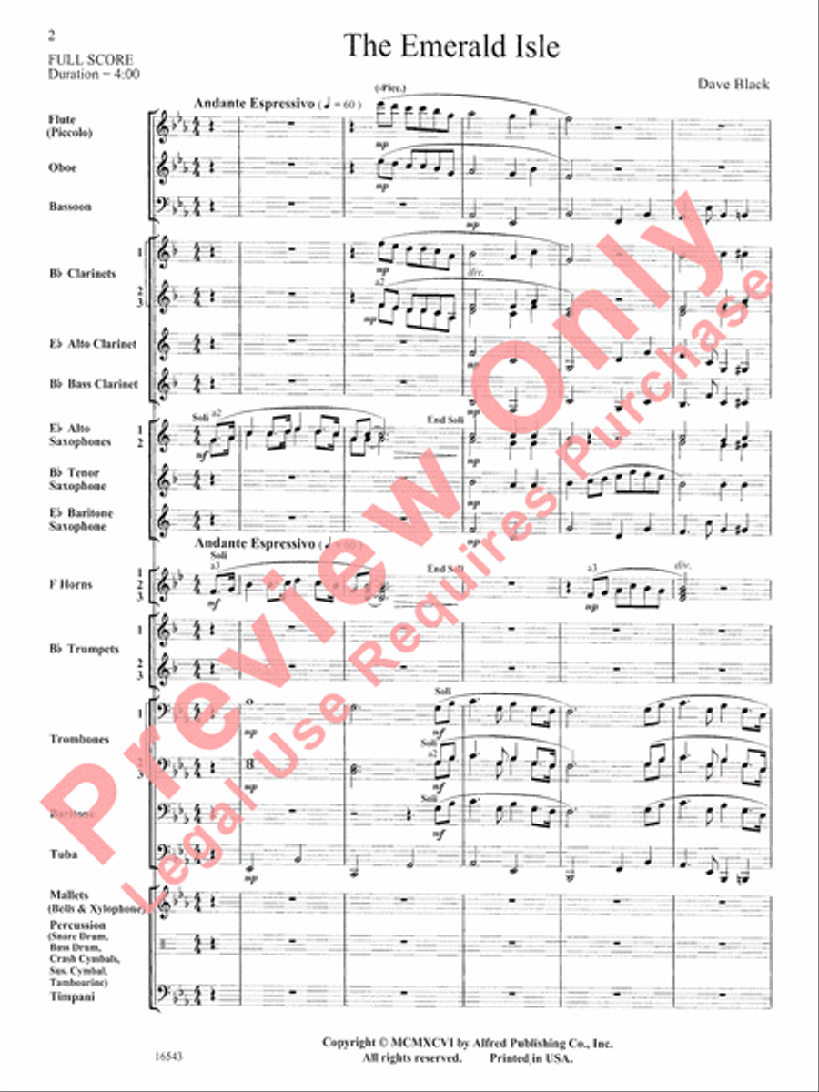 The Emerald Isle Concert Band scores gallery preview page 3