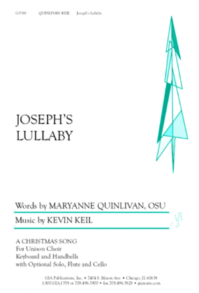 Book cover for Joseph’s Lullaby - Instrument edition