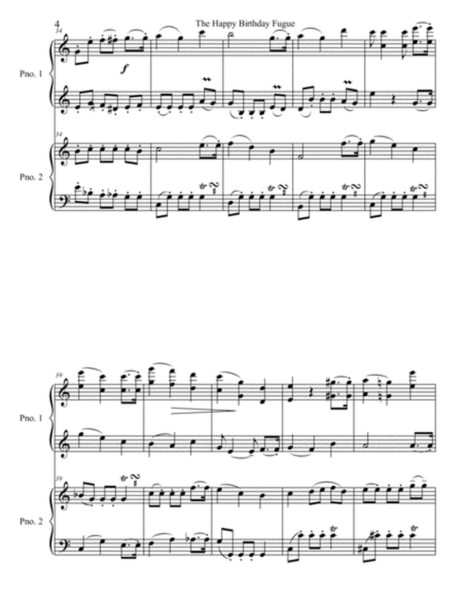 The Happy Birthday Fugue for 2 pianos image number null