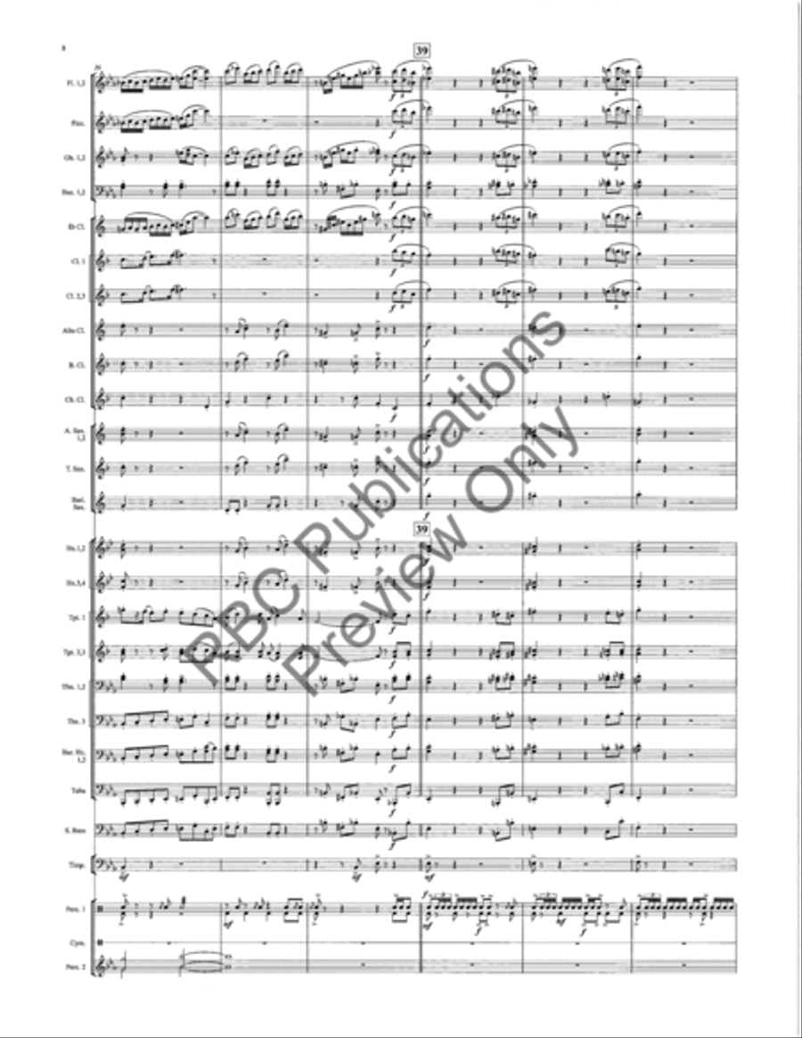 Honor And Glory Honor And Glory Concert Band scores gallery preview page 9