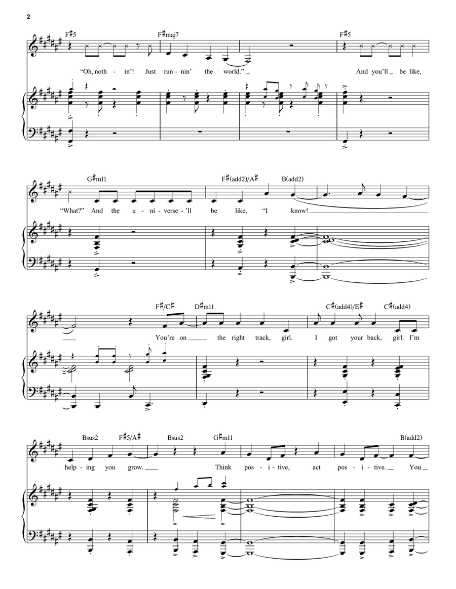 No Reason (from Beetlejuice The Musical) Piano, Vocal scores gallery preview page 2