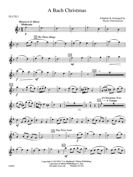 A Bach Christmas: Flute