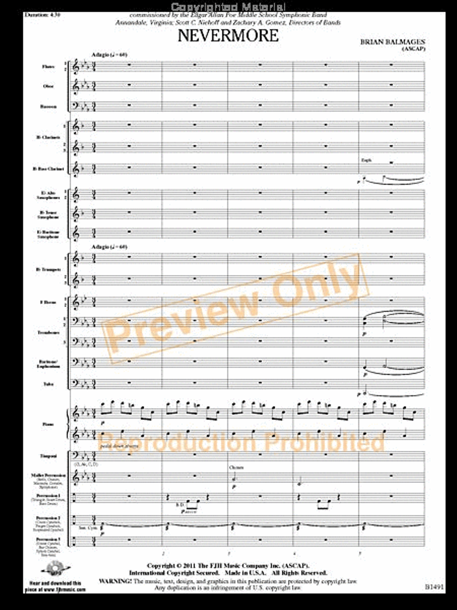 Nevermore Concert Band scores gallery preview page 2