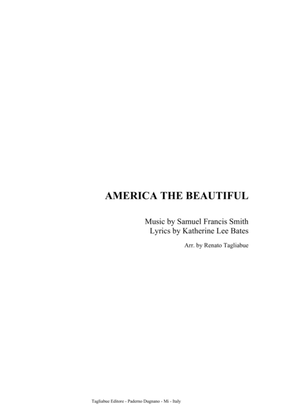 Book cover for AMERICA THE BEAUTIFUL - For SATB Choir and Piano