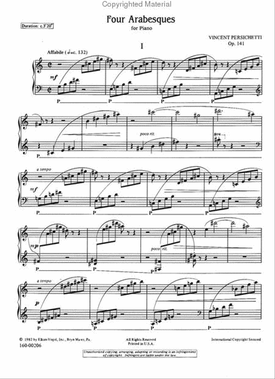 Four Arabesques Four Arabesques Chamber Music scores gallery preview page 2