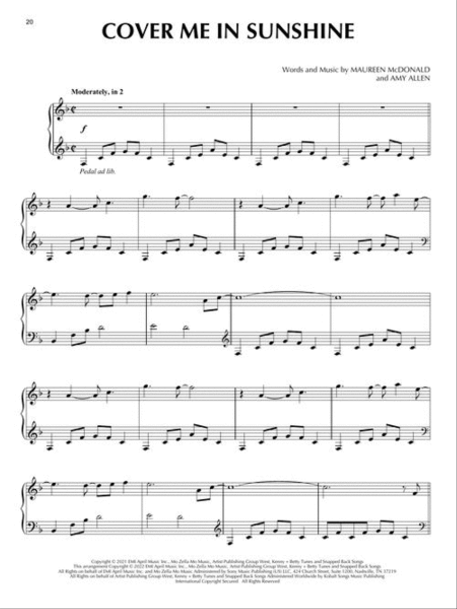 15 Chart Hits for Piano Solo Piano Solo scores gallery preview page 6