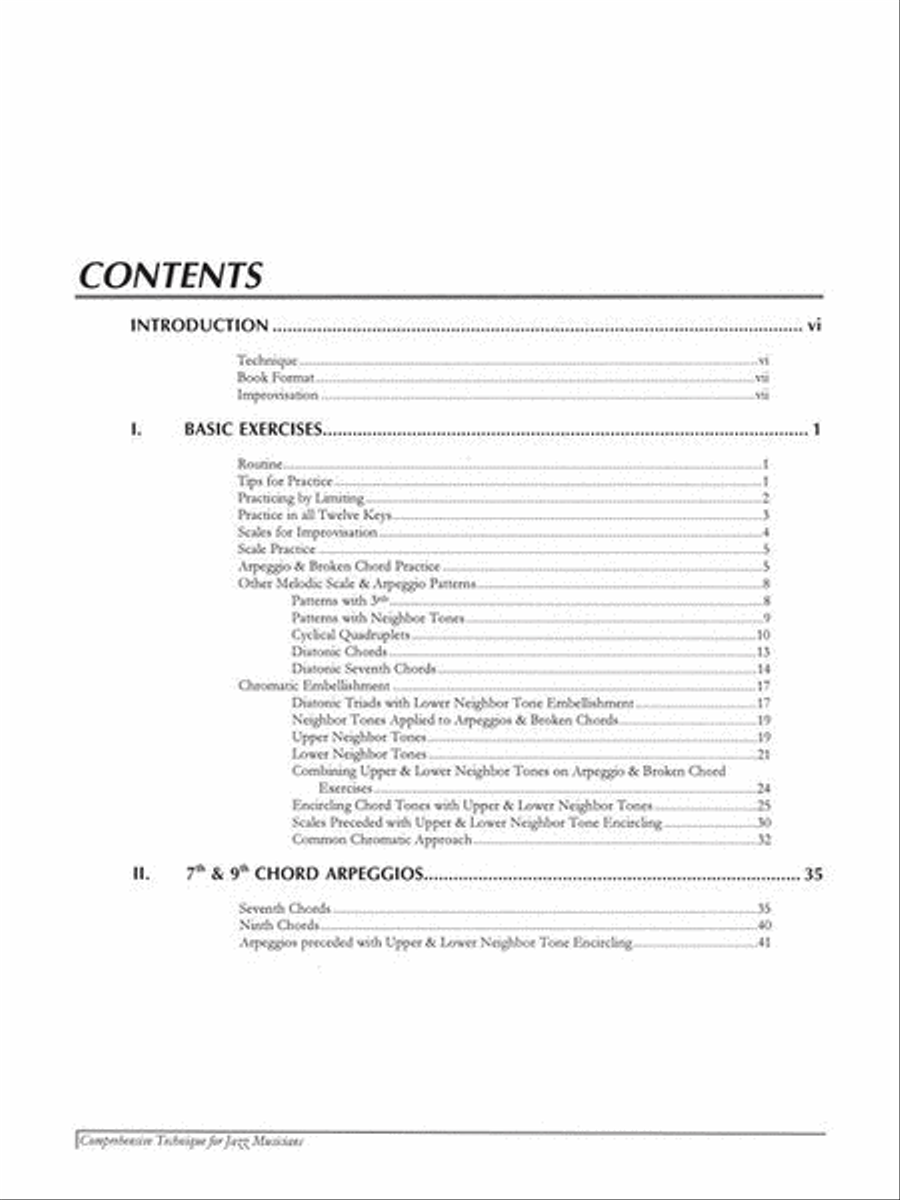 Comprehensive Technique for Jazz Musicians – 2nd Edition Collection / Songbook scores gallery preview page 3