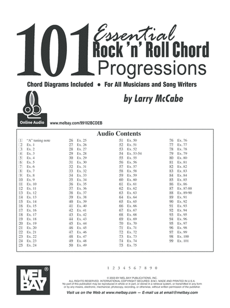 101 Essential Rock 'N' Roll Chord Progressions image number null