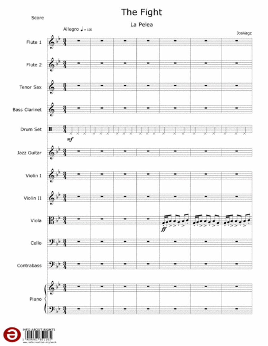 The Fight Chamber Orchestra scores gallery preview page 5