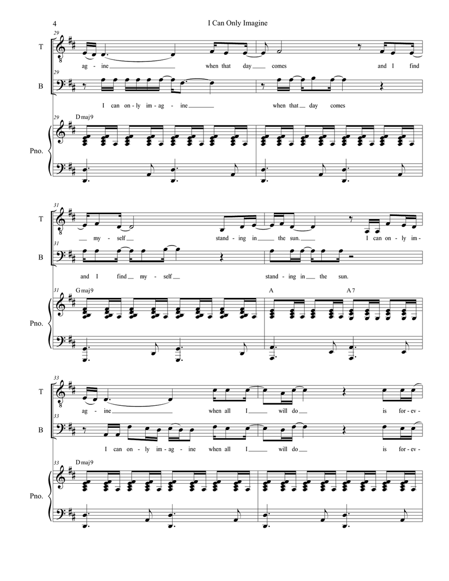 I Can Only Imagine TB scores gallery preview page 4