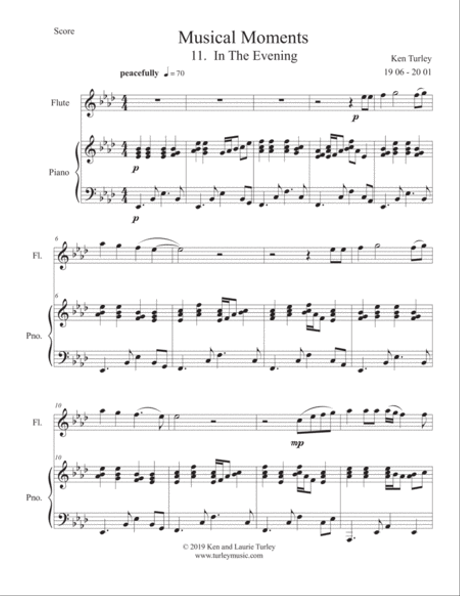Musical Moments for Piano and Soloist Vol. 3 Flute scores gallery preview page 2