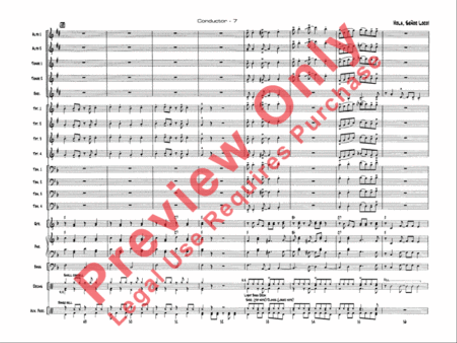 Hola, Señor Loco! Hola, Señor Loco! Jazz Ensemble scores gallery preview page 10