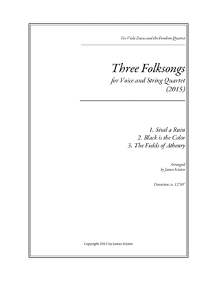 Book cover for Three Folksongs