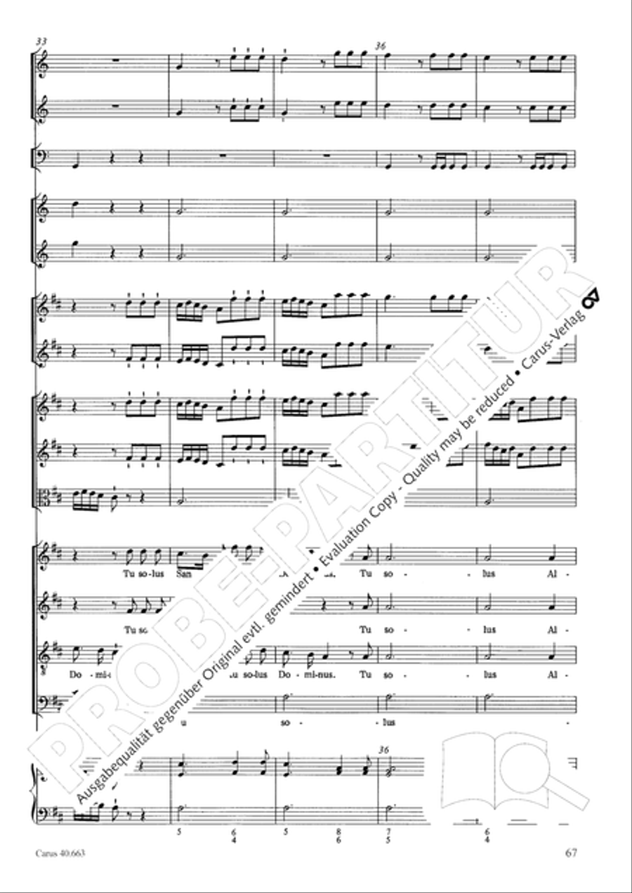 Mass in D minor (Missa in d) ATB scores gallery preview page 83