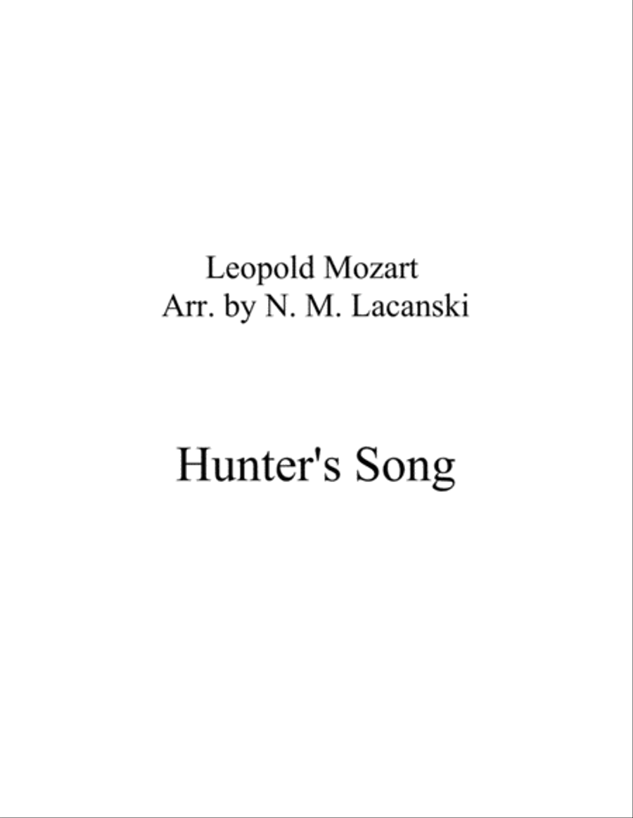 Hunter's Song Hunter's Song String Trio scores gallery preview page 1