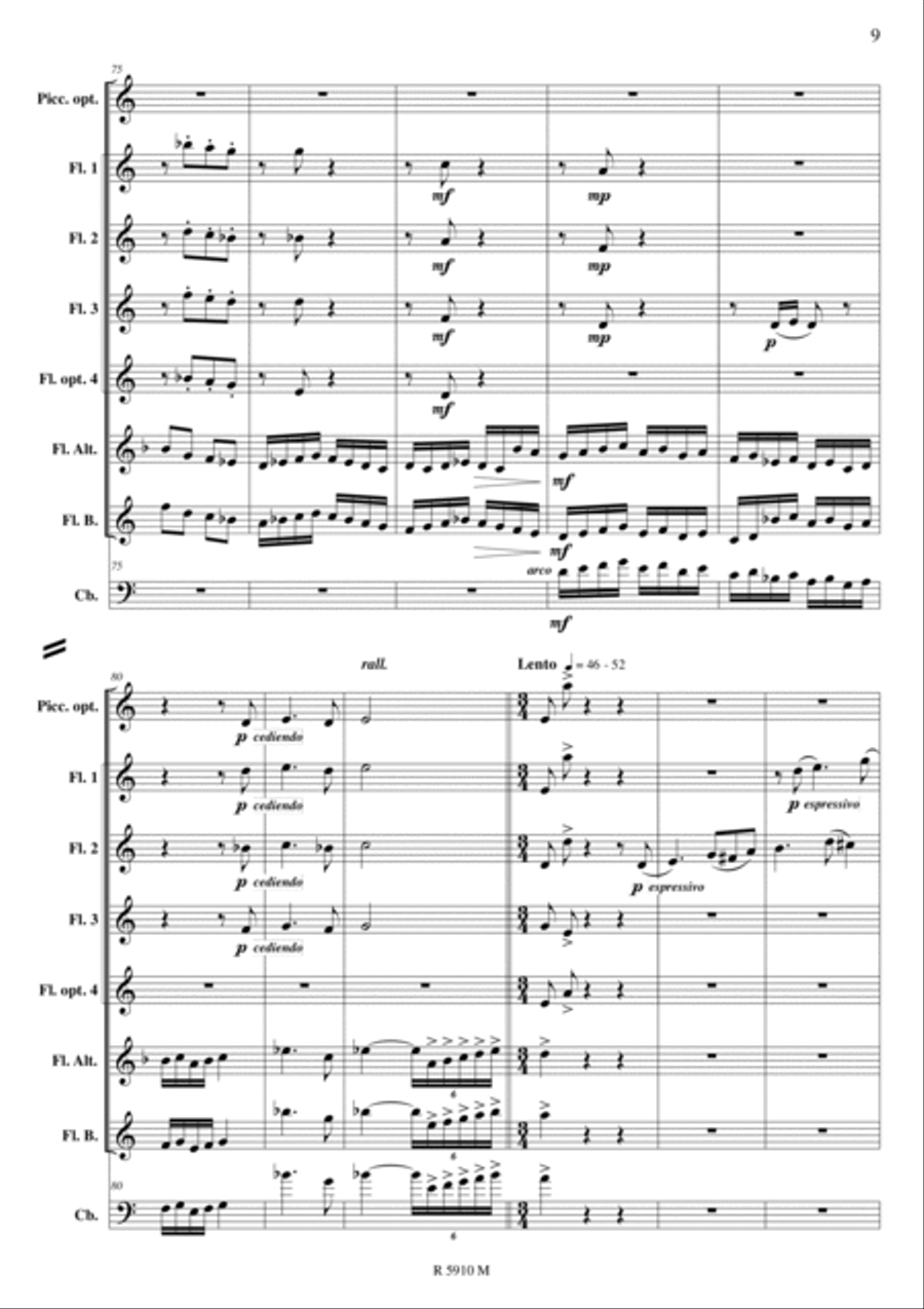 La Oracion del torero Flute scores gallery preview page 10