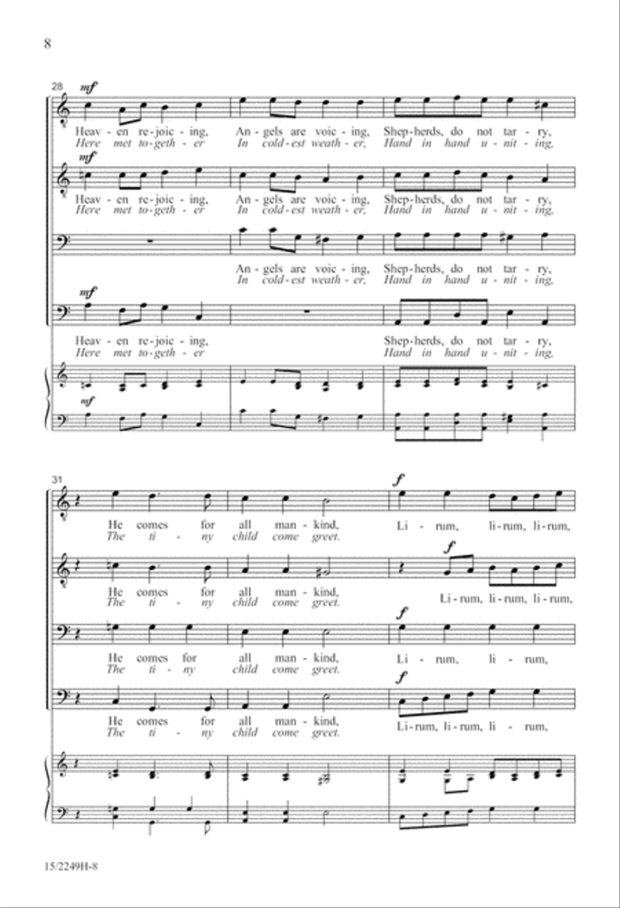 Lirum Lirum TTBB scores gallery preview page 8