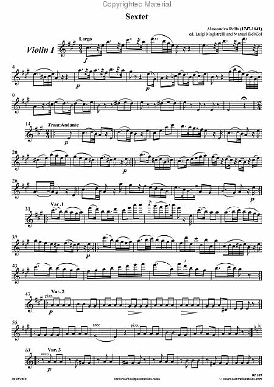Sextet A Clarinet scores gallery preview page 5