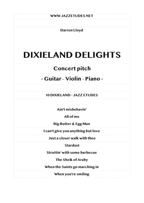 Book cover for Dixieland delights - 10 jazz etudes - Concert pitch