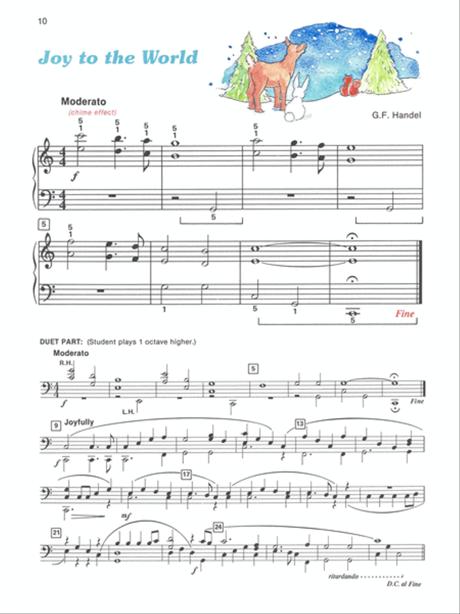 Alfred's Basic Piano Prep Course Christmas Joy!, Book E Piano Method scores gallery preview page 3