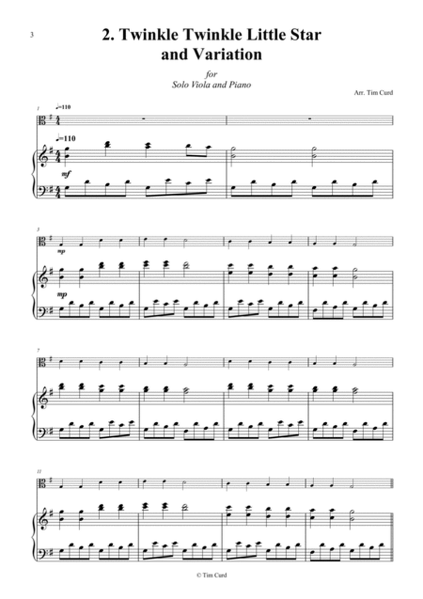 14 Fun Solos for Viola and Piano image number null