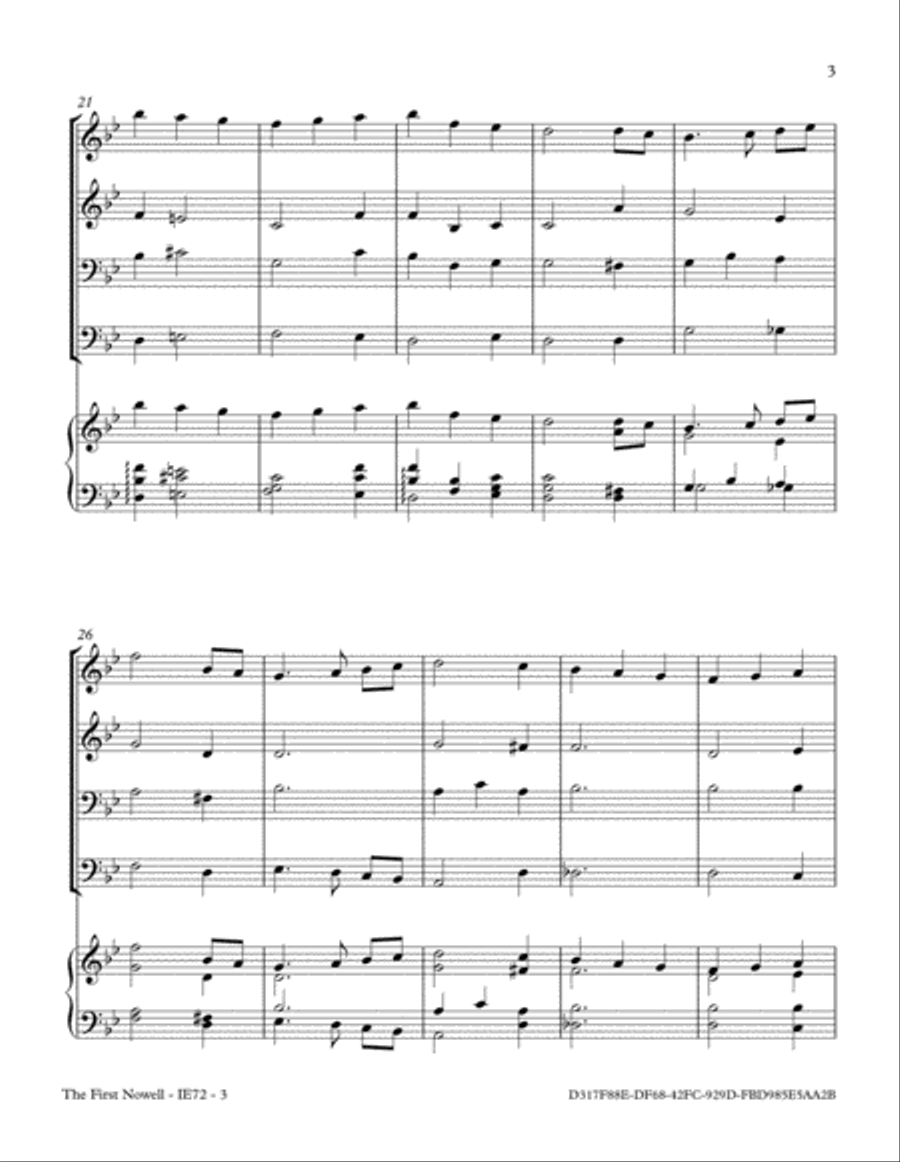 The First Nowell (Any Size Church Orchestra Series) Small Ensemble scores gallery preview page 3