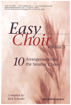 Book cover for Easy Choir, Vol. 3