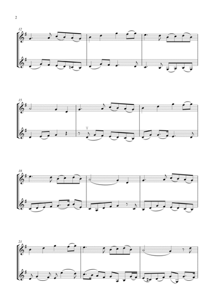 The Minstrel Boy (The Moreen) (for violin duet, suitable for grades 2-5) image number null
