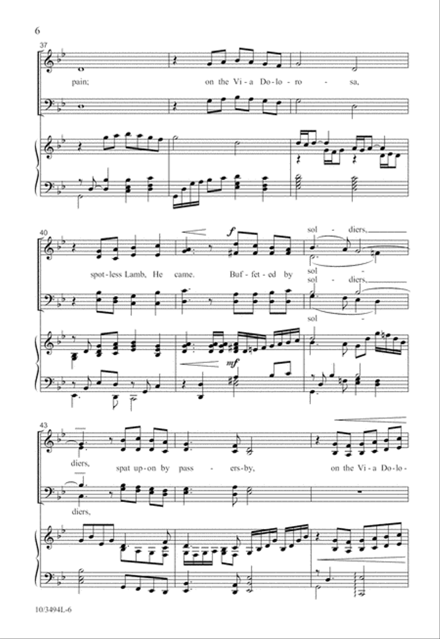 On the Via Dolorosa 4-Part scores gallery preview page 7
