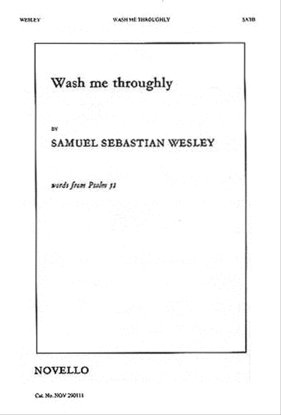 Wash Me Throughly Wash Me Throughly 4-Part scores gallery preview page 1