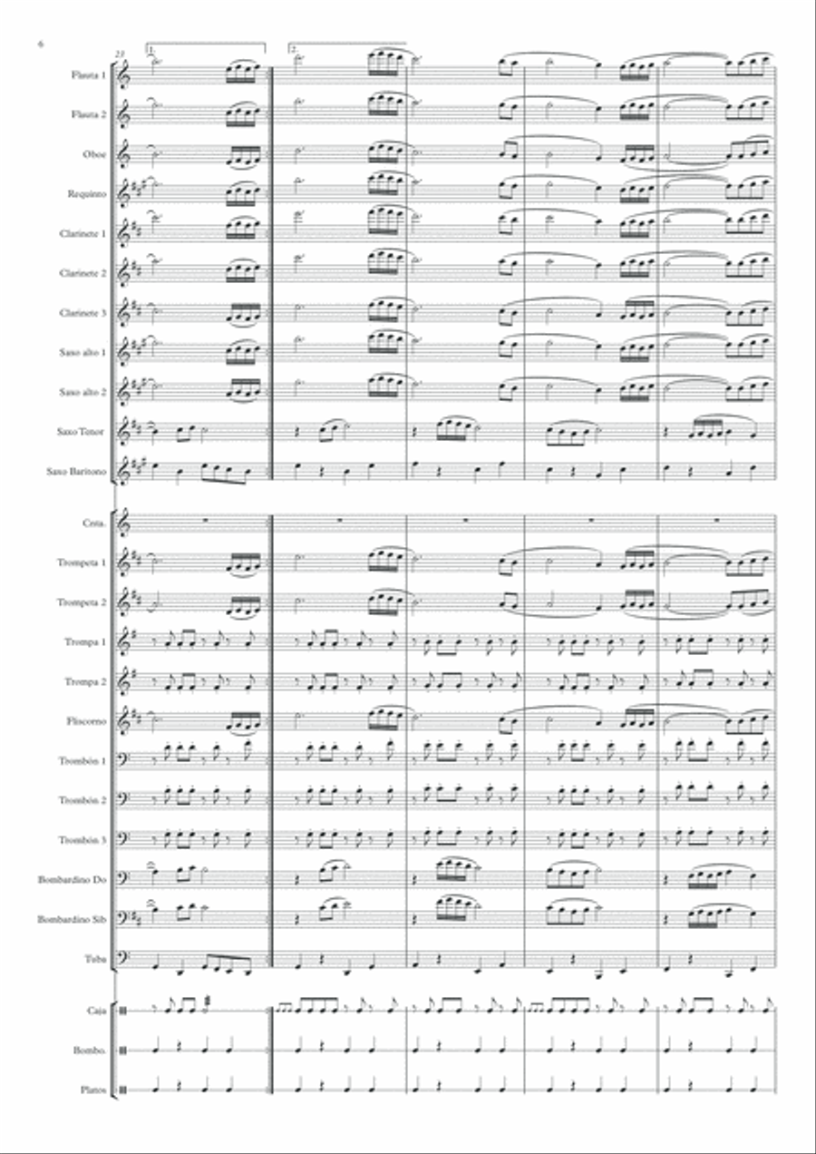 Esperanza Salmantina Concert Band scores gallery preview page 6