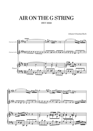Johann Sebastian Bach - Air on the G String (for Clarinet Duet)