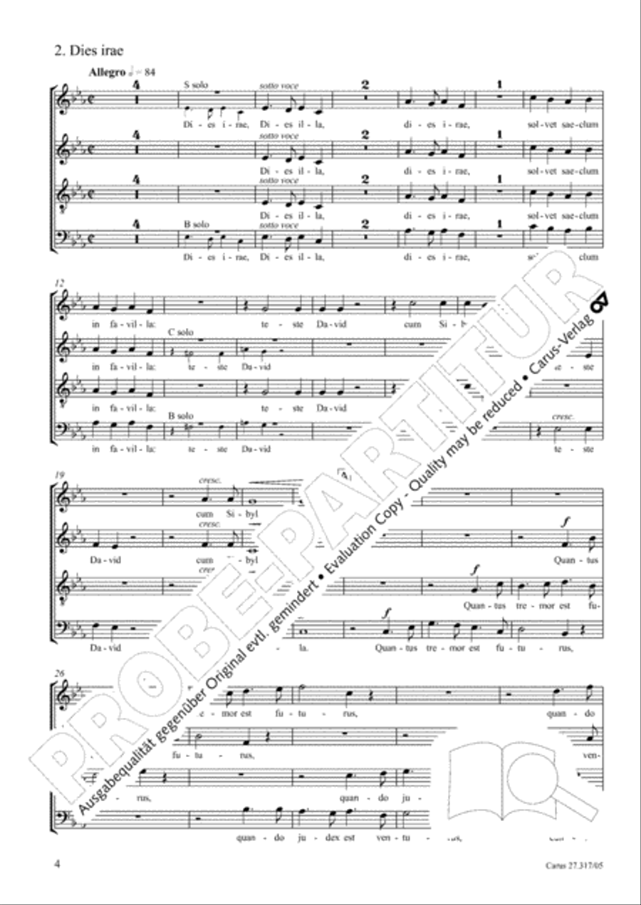 Messe de Requiem Messe de Requiem 4-Part scores gallery preview page 5