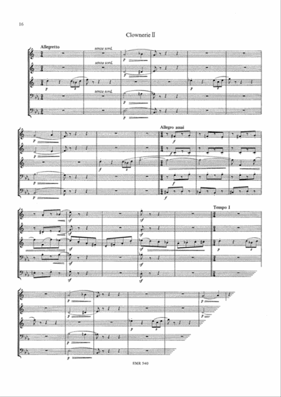 Kinderzirkus Brass Quintet scores gallery preview page 7