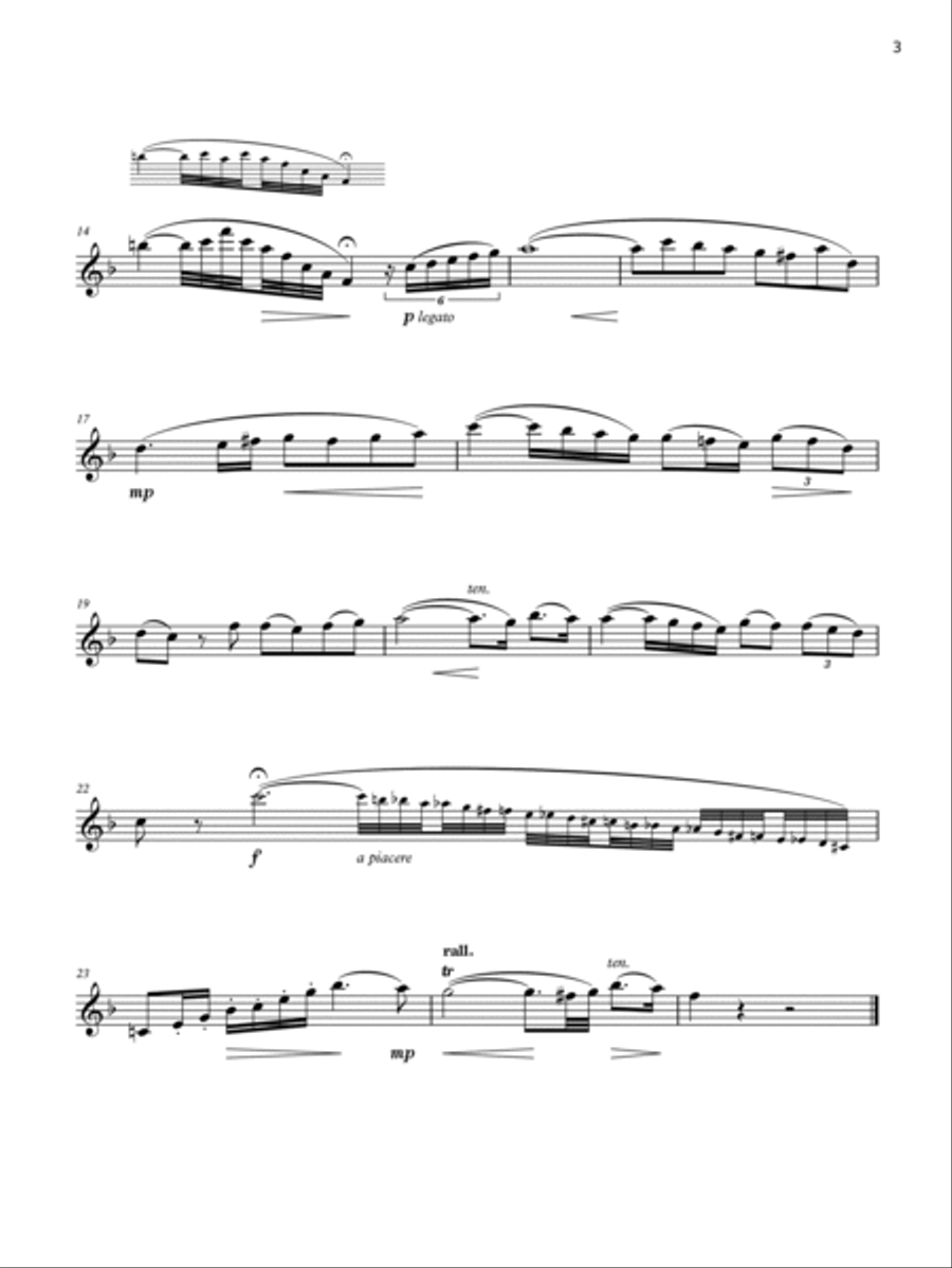 Deserto è il luogo (Grade 5 List B1 from the ABRSM Clarinet syllabus from 2022) Clarinet Solo scores gallery preview page 2