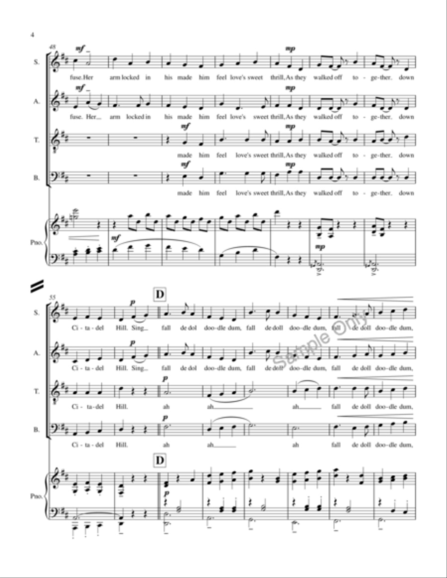 Citadel Hill 4-Part scores gallery preview page 6