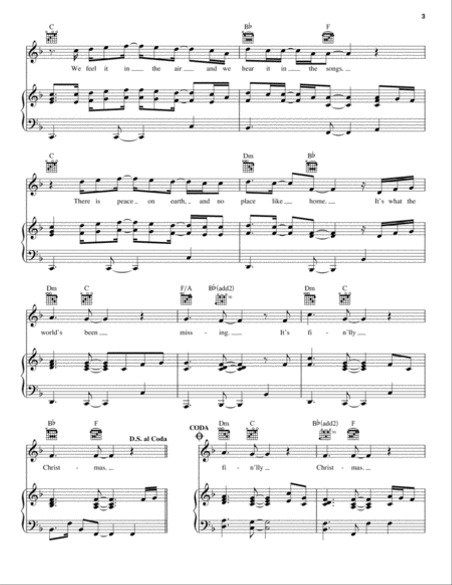 It's Finally Christmas Piano, Vocal, Guitar scores gallery preview page 3