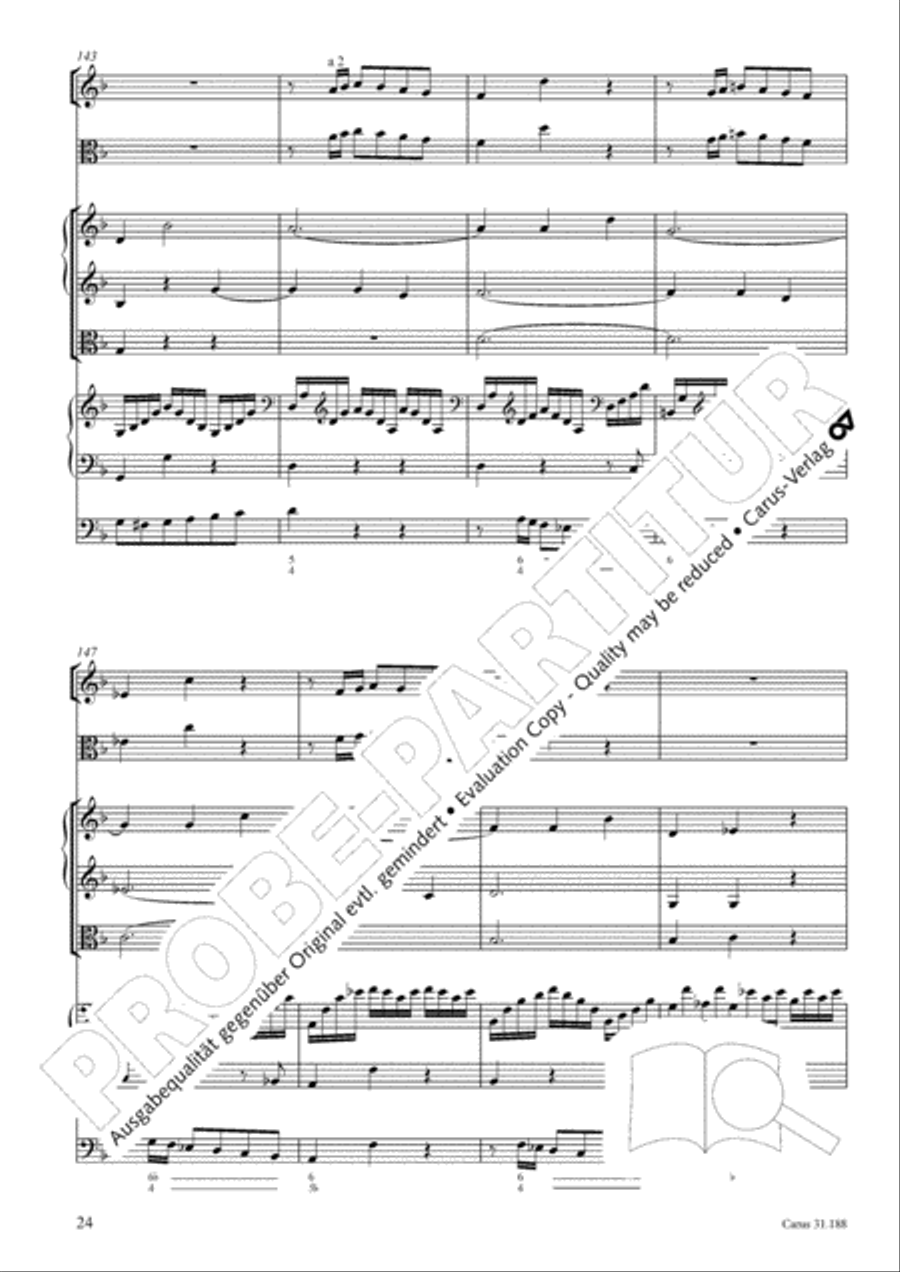 I have placed all my confidence (Ich habe meine Zuversicht) 4-Part scores gallery preview page 25