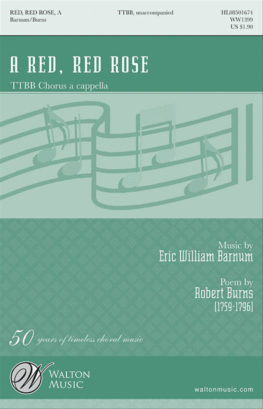 A Red, Red Rose TTBB scores gallery preview page 1