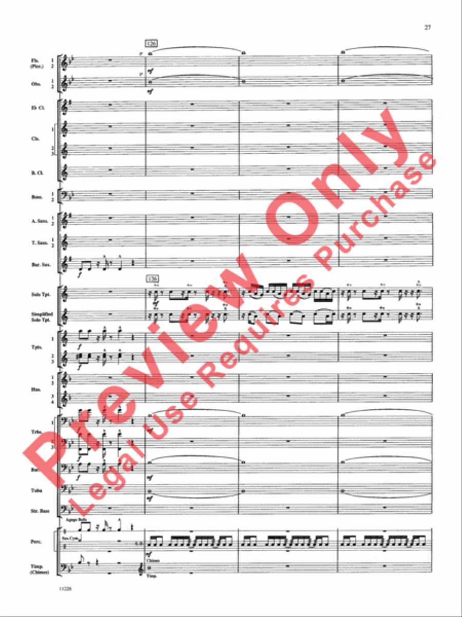 American Jazz Suite American Jazz Suite Concert Band scores gallery preview page 28