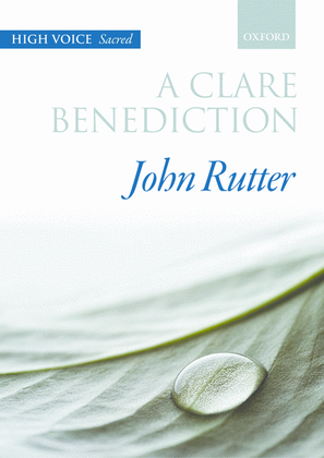 Book cover for A Clare Benediction (solo/high)