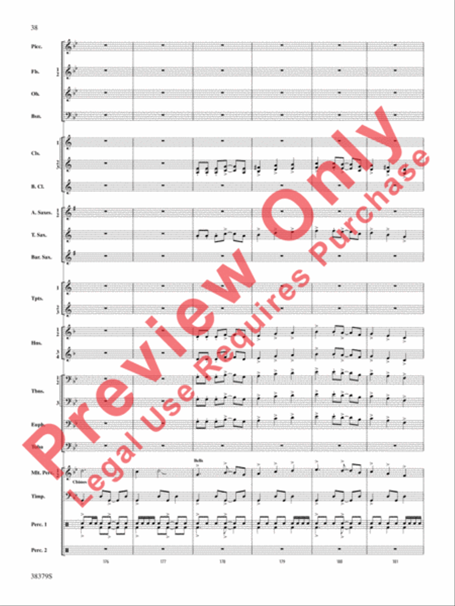 Vision Quest Concert Band scores gallery preview page 39