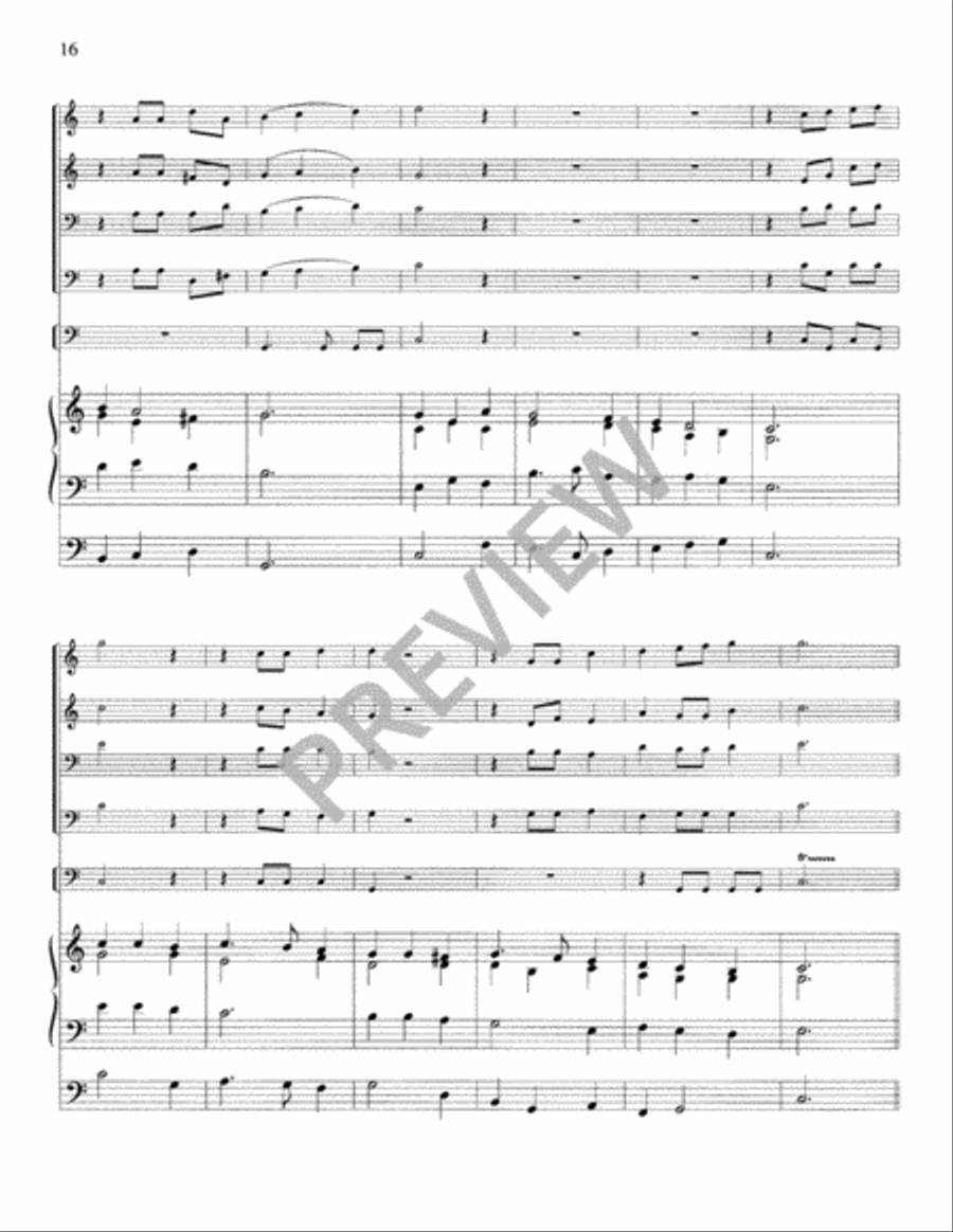 Festival Hymns for Organ, Brass, and Timpani - Volume 2, Easter Trombone scores gallery preview page 18
