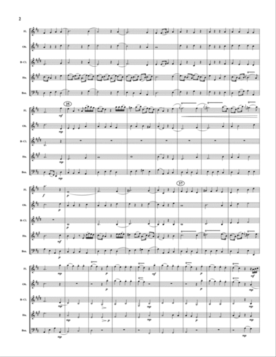 Trumpet Voluntary Trumpet Voluntary Woodwind Quintet scores gallery preview page 2