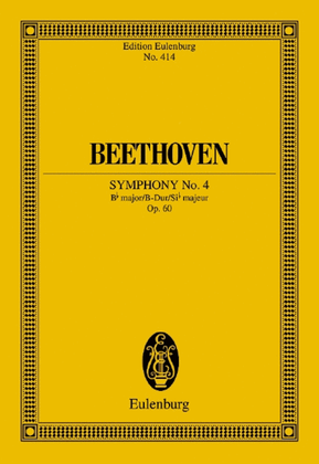 Book cover for Symphony No. 4 Bb major