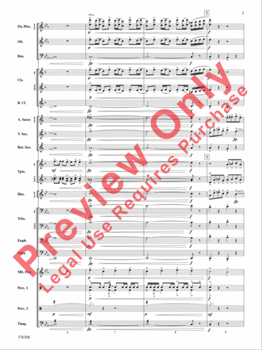 Yuletide Tapestry Concert Band scores gallery preview page 4