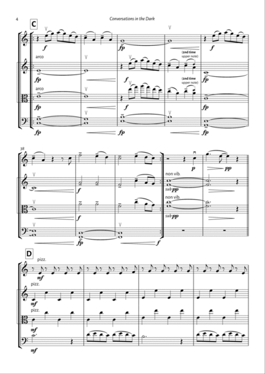 Conversations In The Dark String Trio scores gallery preview page 4